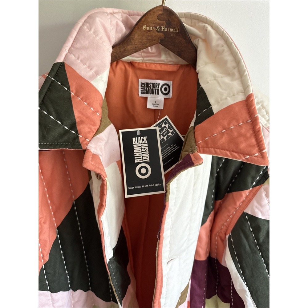 The Quilter's Of Gee's Bend X Target Black History Month Quilted Jacket L NWT - Picture 15 of 16